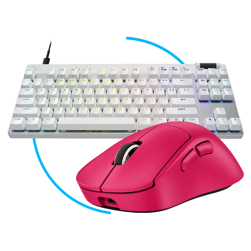 PRO X SUPERLIGHT 2 DEX mouse and PRO X TKL Rapid Keyboard